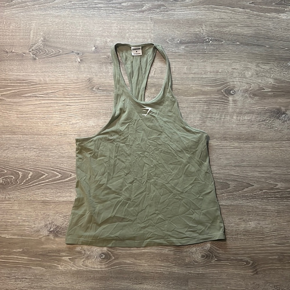 Gymshark react stringer olive green